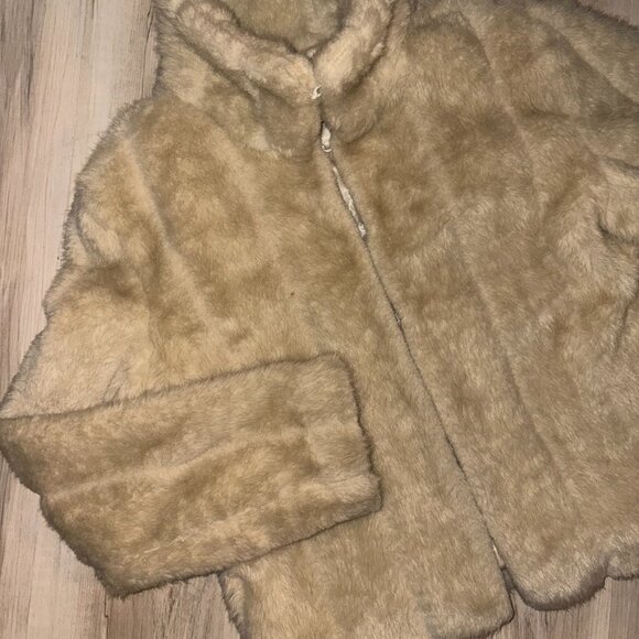 Vintage George Faux Fur Jacket Small - Picture 3 of 10